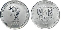 10 shillings (tiger) from Somalia
