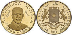 100 shillings (100 scellini) from Somalia