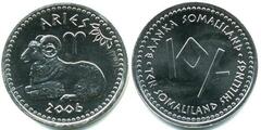 10 shillings (Horoscope - Aries) from Somaliland