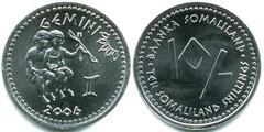 10 shillings (Horoscope-Gemini) from Somaliland