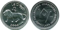 10 shillings (Horoscope-Leo) from Somaliland