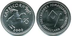 10 shillings (Horóscopo-Capricornio) from Somaliland