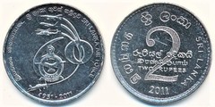 2 rupees (60 Aniversario de las Fuerzas Aéreas) from Sri Lanka