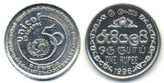 1 rupee (50 Aniversario de UNICEF) from Sri Lanka