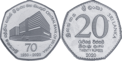 20 rupees (70th Anniversary Central Bank of Asia) from Sri Lanka