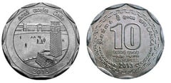 10 rupees (Distrito de Galle) from Sri Lanka