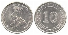 10 cents from Straits Settlements
