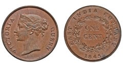 1 cent from Straits Settlements
