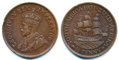 1/2 penny from South Africa