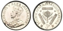 3 peniques (George V) from South Africa