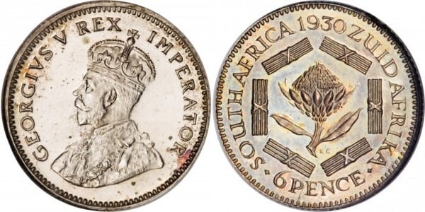 Photo of 6 pence (George V)