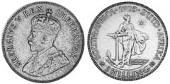 1 shilling from South Africa