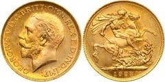 1 sovereign (George V) from South Africa