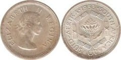 6 peniques (Elizabeth II) from South Africa
