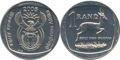 1 rand (iSewula Afrika - iNingizimu Afrika) from South Africa