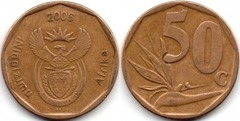 50 cents (iNingizimu Afrika) from South Africa