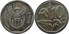 10 cents (iNingizimu Afrika) from South Africa