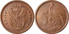 5 cents (Afrika-Dzonga) from South Africa