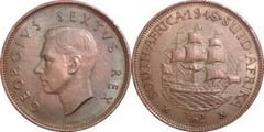 1/2 penny (George VI) from South Africa