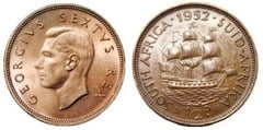 1/2 penny (George VI) from South Africa