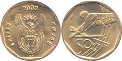 50 cents (Cricket World Cup 2003 - Afrika Borwa) from South Africa