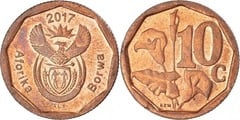 10 cents (Aforika Borwa) from South Africa