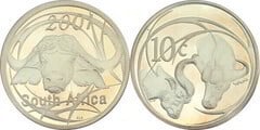 10 cents (Water buffalo) from South Africa