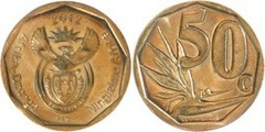 50 cents (Afrika-Dzonga / Ningizimu Afrika) from South Africa