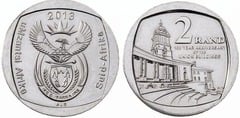 2 rand (100th Anniversary of the Union - uMzantsi Afrika - Suid-Africa) from South Africa