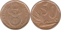 50 cents (Aforika Borwa - South Africa) from South Africa