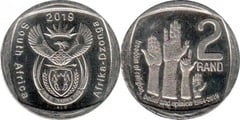 2 rand (25th Anniversary of Democracy - Freedom of Religion, Belief and Opinion) from South Africa