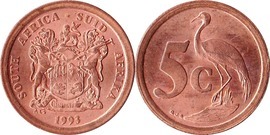 Photo of 5 cents (SOUTH AFRICA - SUID-AFRIKA)