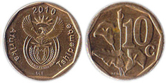 10 cents (Afurika   Tshipembe) from South Africa
