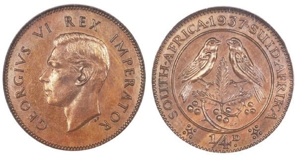 Photo of 1/4 penny (George VI)