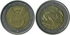 5 rand (Afrika Dzonga - South Africa) from South Africa