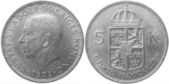 5 kronor (Gustaf VI) from Sweden