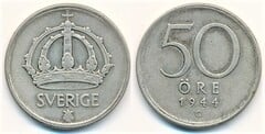 50 öre (Gustaf V) from Sweden