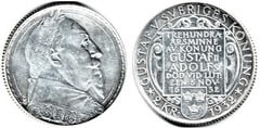 2 kronor (300 Aniversario de la Muerte de Gustav II Adolf) from Sweden