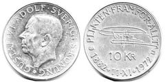 10 kronor (90 Aniversario del Nacimiento de Gustav VI Adolf) from Sweden