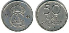 50 öre (Gustaf VI) from Sweden