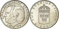 1 krona (Carl XVI Gustaf) from Sweden