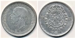 2 kronor (Gustaf V) from Sweden