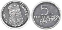 5 francs (Henry Dunant) from Switzerland