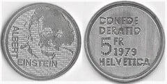 5 francs (Albert Einstein) from Switzerland