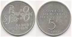 5 francs (Albert Einstein-Formula) from Switzerland