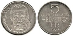 5 francs (Ferdinand Hodler) from Switzerland