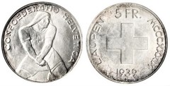 5 francs (600 Aniversario de la Batalla de Laupen) from Switzerland