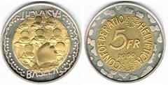 5 francs (Carnaval de Basilea) from Switzerland