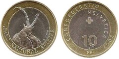 10 francs (Cabra de los Alpes) from Switzerland