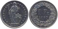 1 franc from Switzerland